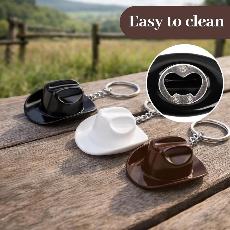 Cartivra Cowboy Hat Keychain Opener