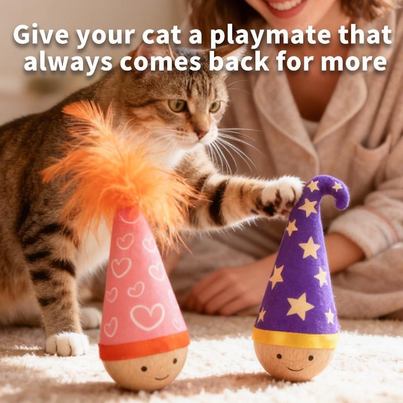Celery Pets Wooden Wobble Cat Toy