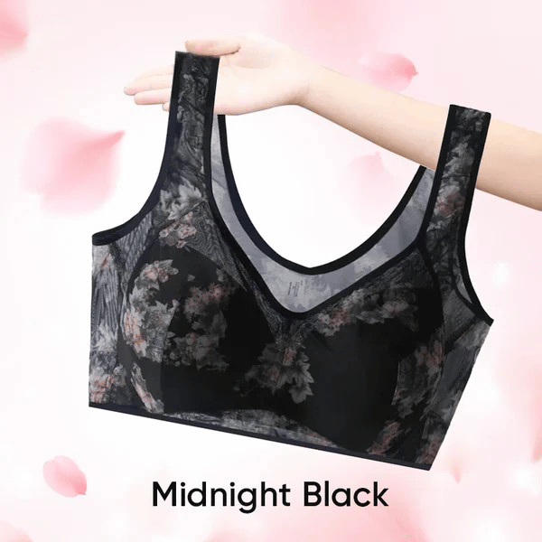 Eternipeace Super gather bra, Ice Silk Lace Cooling Comfort Bra