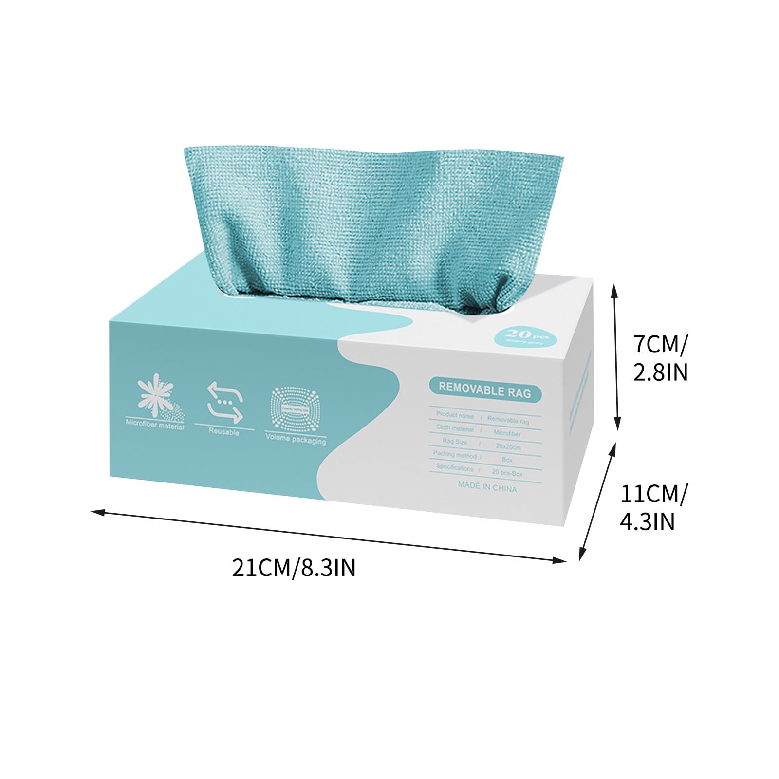Etercitenal Microfiber Cleaning Cloth - 20Pack/Box