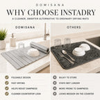 Domisana InstaDry Stone Drying Mat – Super Absorbent Foldable Diatomite Drying Mat 4