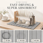 Domisana InstaDry Stone Drying Mat – Super Absorbent Foldable Diatomite Drying Mat 3