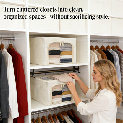 Atsworkshop™ Extra-Large Foldable Fabric Storage Bins