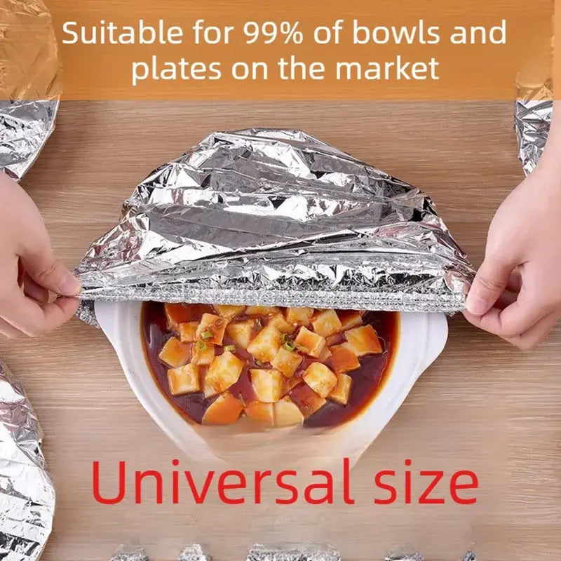 Fvaulity Home dining table & food container aluminum foil heat-retaining cover