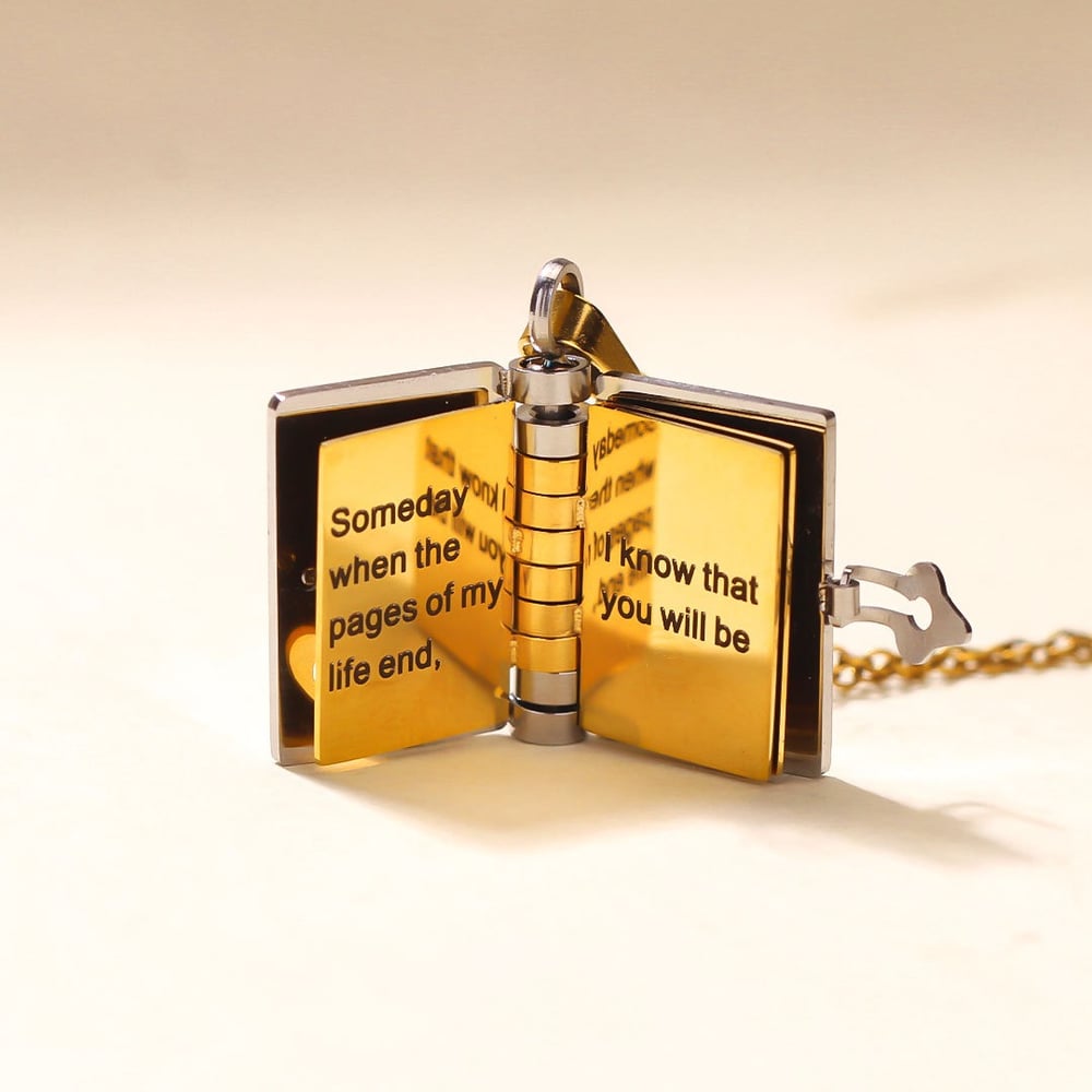 Preliminaryt The Most Beautiful Chapter Book Necklace For Granddaughter and daughter