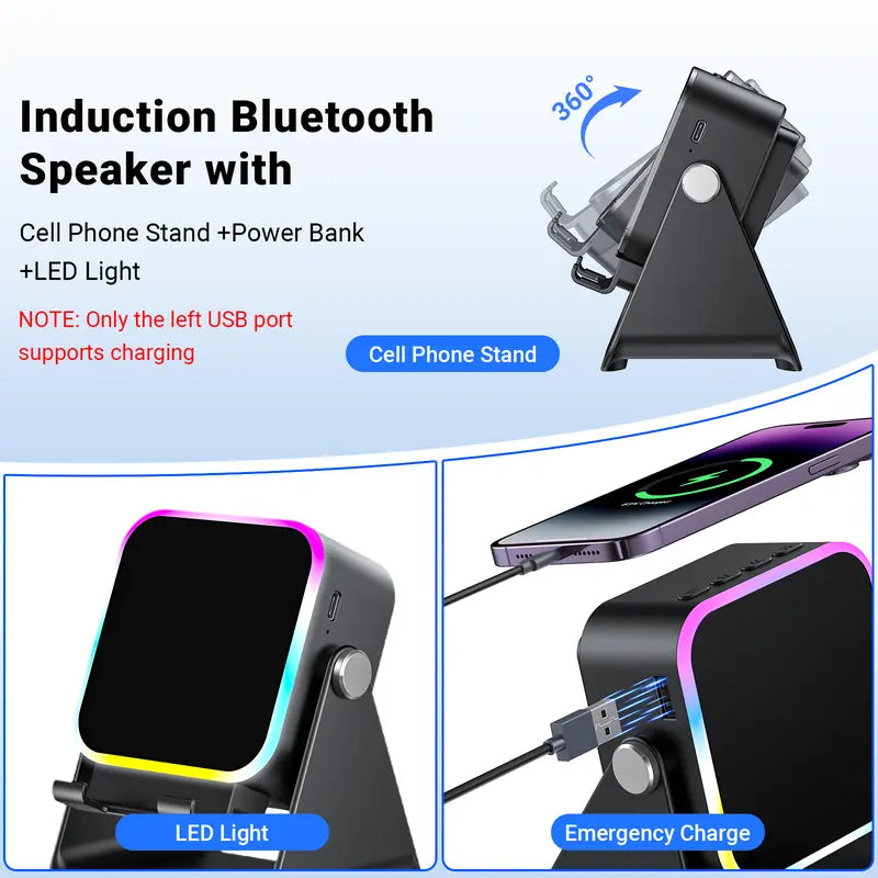 Asmutual™ Wireless Induction Audio Speaker Stand