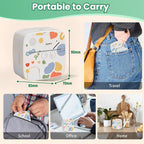 Eternipeace Mini Portable Sticker Printer with 5 Rolls Paper