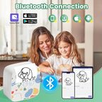 Eternipeace Mini Portable Sticker Printer with 5 Rolls Paper