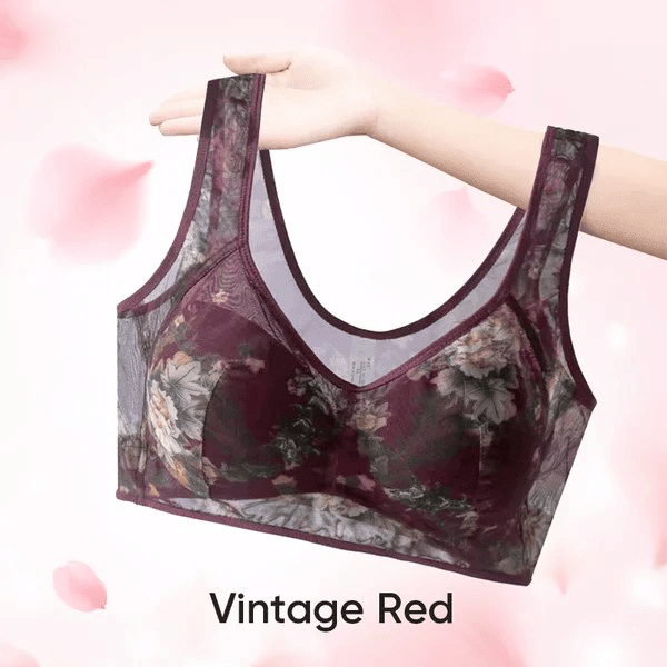 Eternipeace Super gather bra, Ice Silk Lace Cooling Comfort Bra
