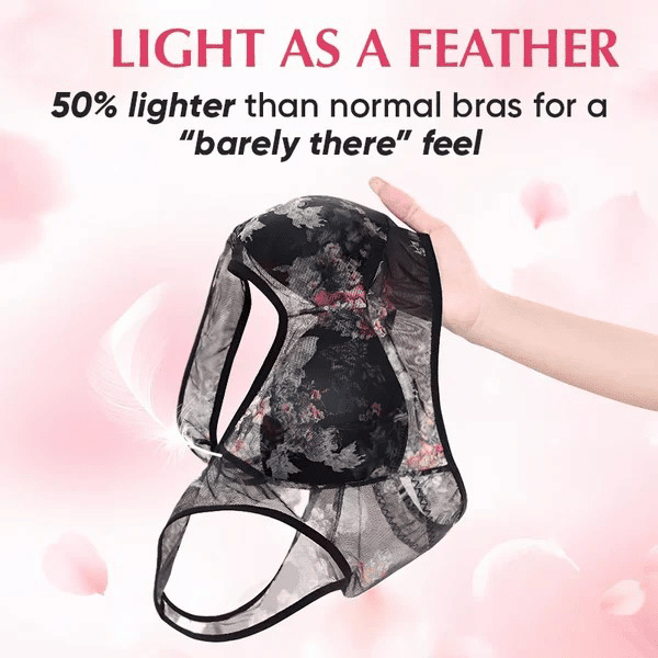 Eternipeace Super gather bra, Ice Silk Lace Cooling Comfort Bra