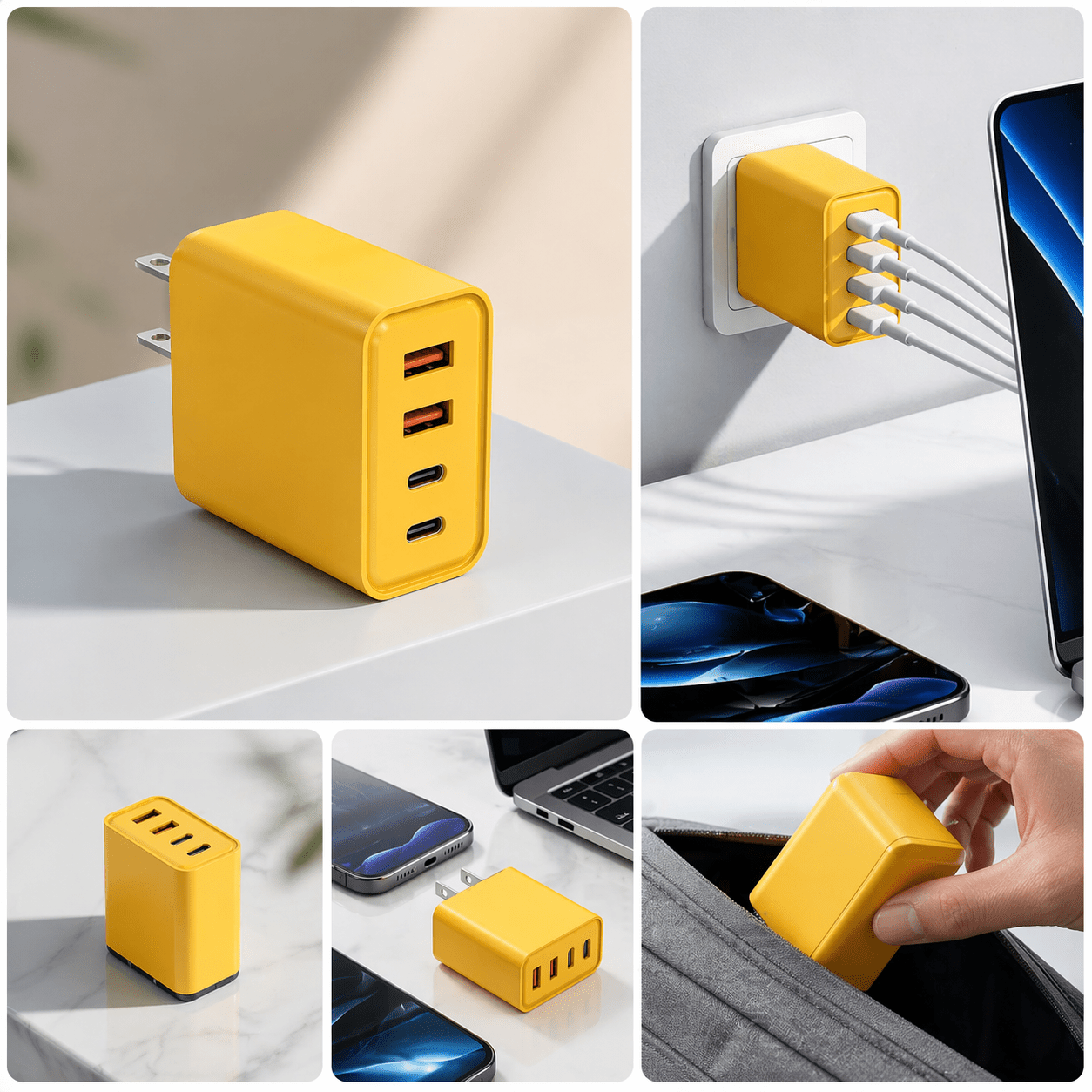 Everyneeding 4-Port Multi-Device Charger