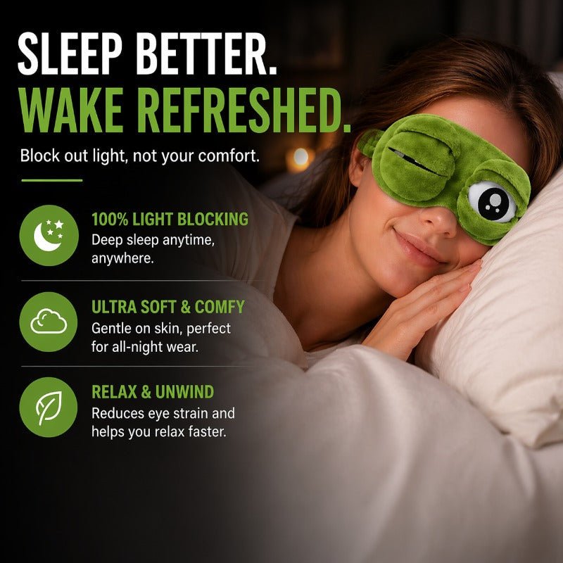 Everyneeding Funny 3D Frog Sleep Mask