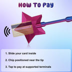 FairyWand 3D Printed Credit Card Wand Tap to Pay, Gift Card Holders, Magic Fairy Pay Wand