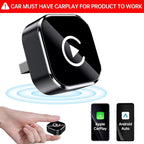 2-in-1 Adapter: Wireless CarPlay & Android Auto