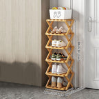 Doresty Wooden Collapsible Shoes Shelf: Space-Saving & Practical Design