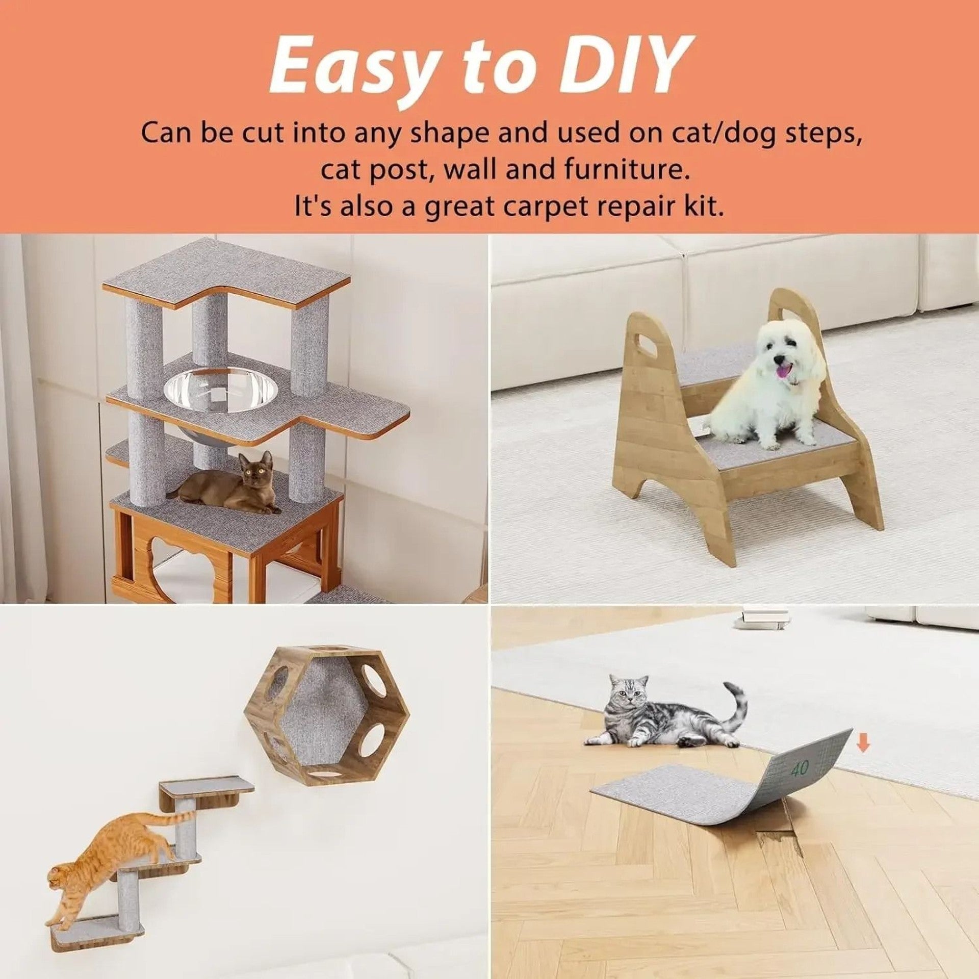 Kitty Shieldz™ Self Adhesive Cat Scratching Mat