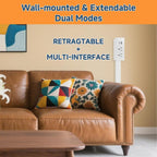 OutletArm Plug in Extender Outlet with Rotating Arm