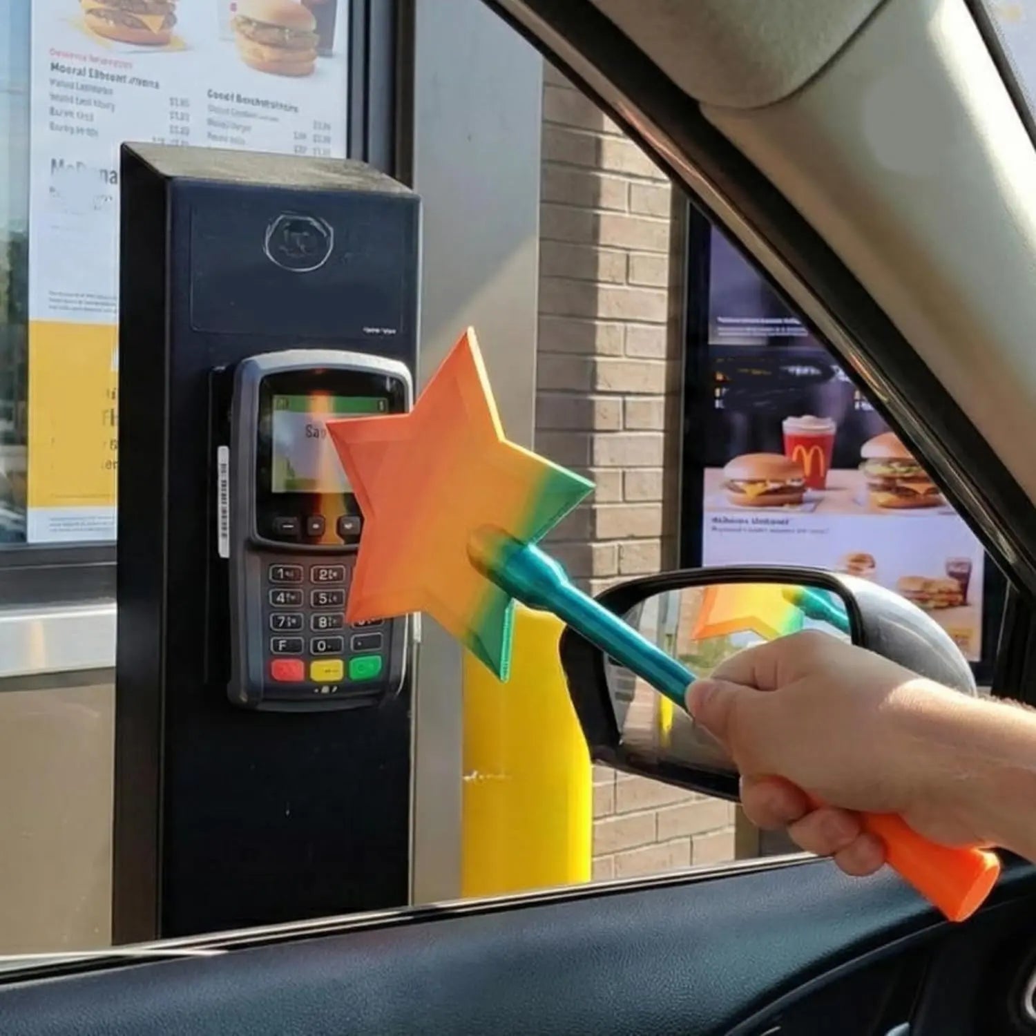 Krejova "Magic Pay" Credit Card Wand | 3D Printed Star Tap-to-Pay Wand for Checkout