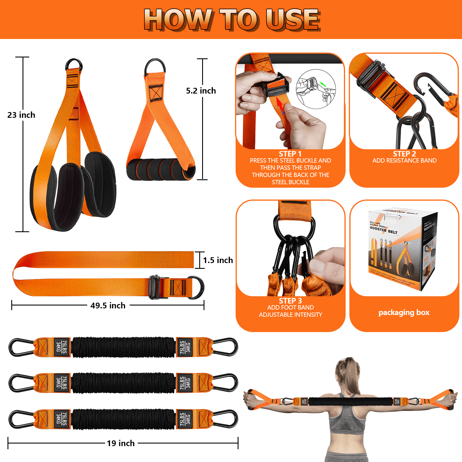 Musculum Pull-Up Bands Set - size info
