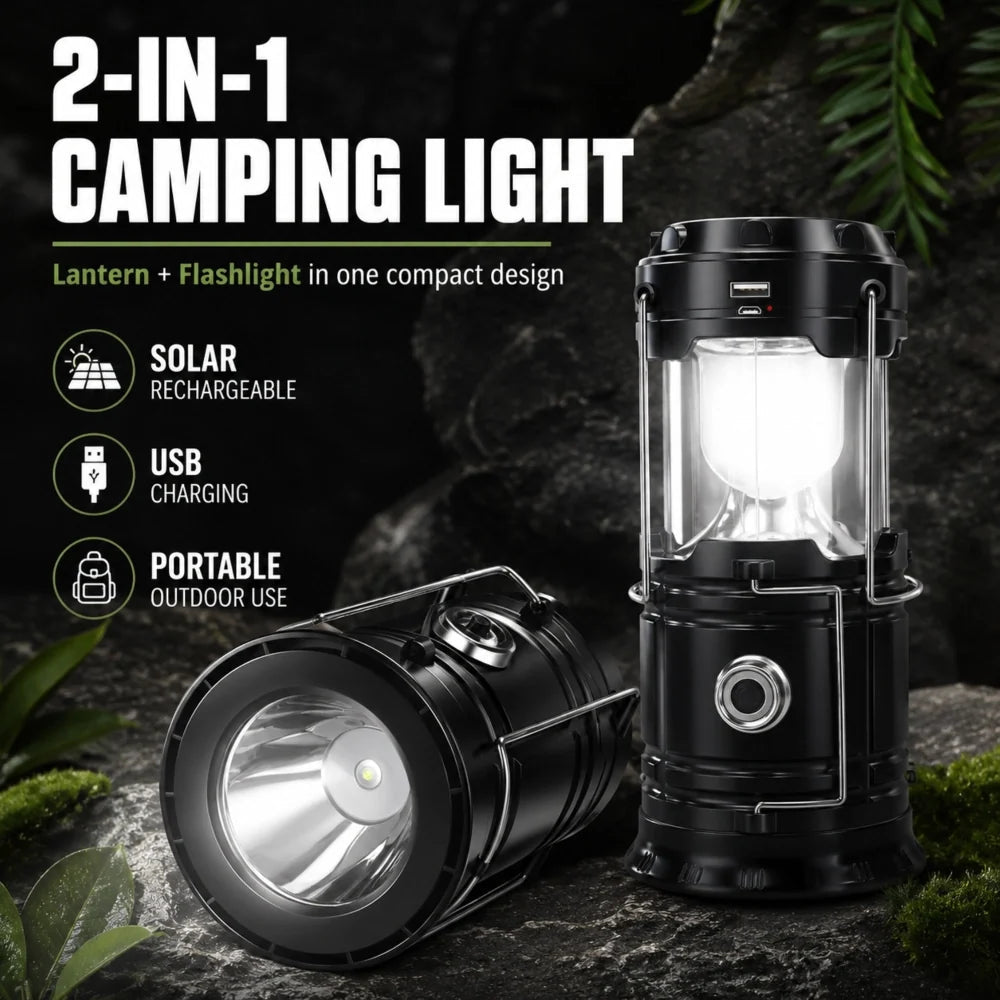 OffGridio Solar Camping Lantern