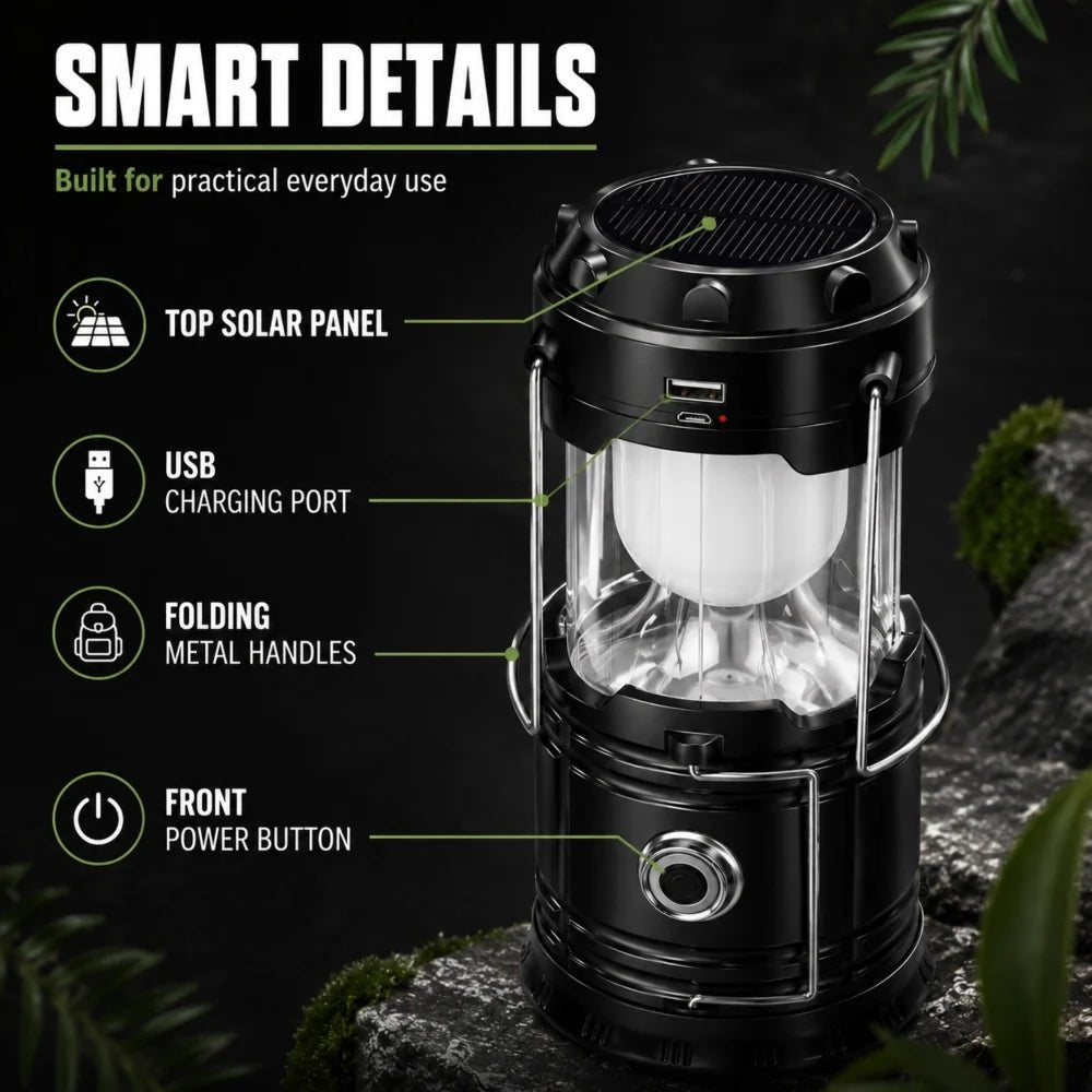 OffGridio Solar Camping Lantern