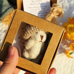 Okhall Handmade Mini Plush Teddy Bear in Box