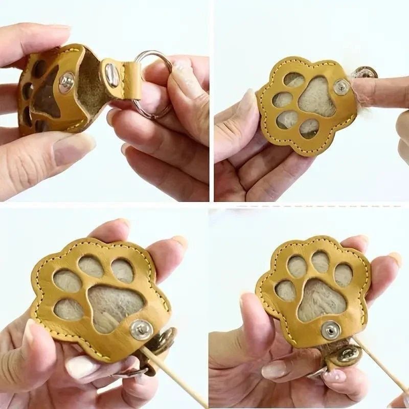 Pets Atelier Memorial Leather Pet Hair Storage Keychain 4