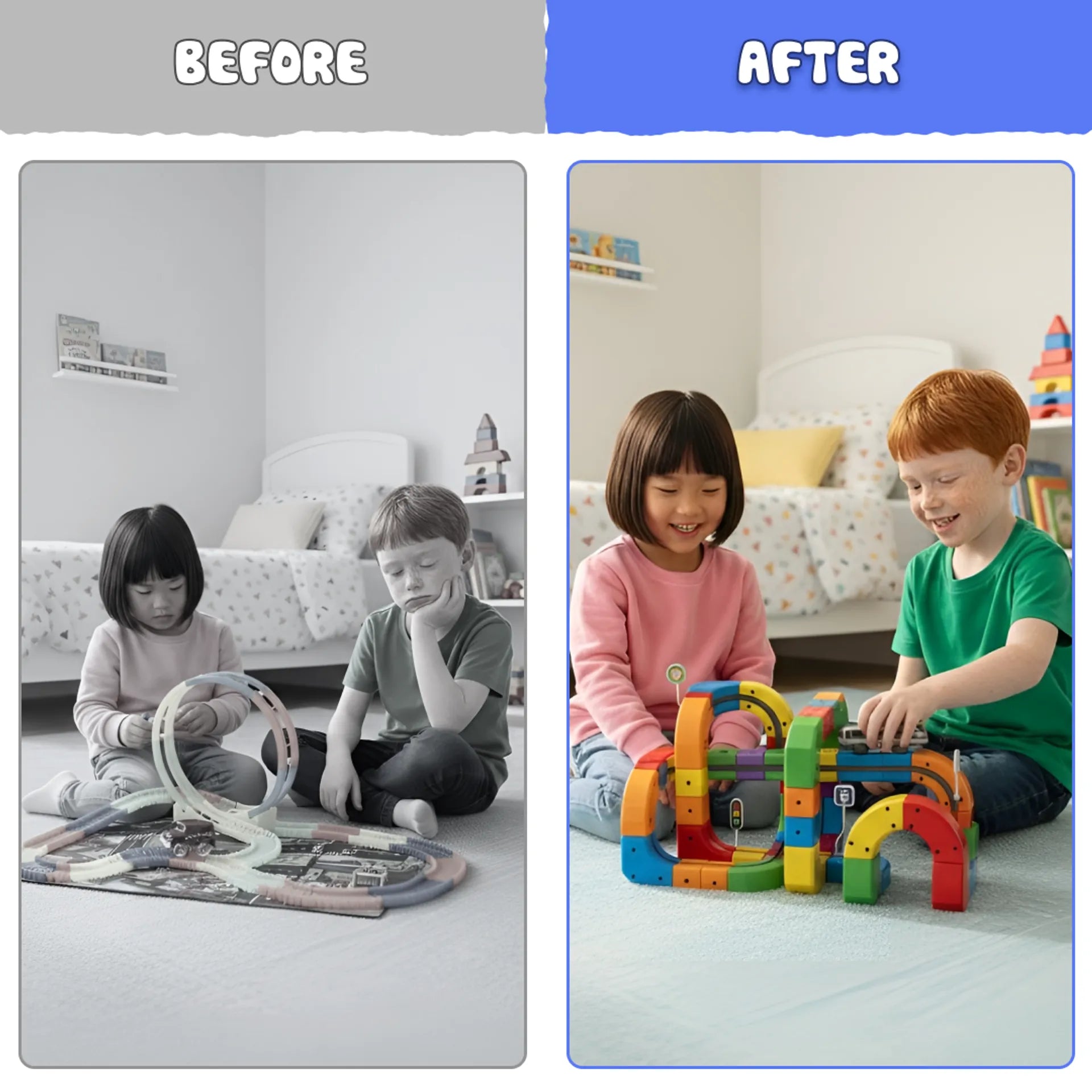 TrackFusion 3D Train Routes With Mix-And-Match STEM Cubes