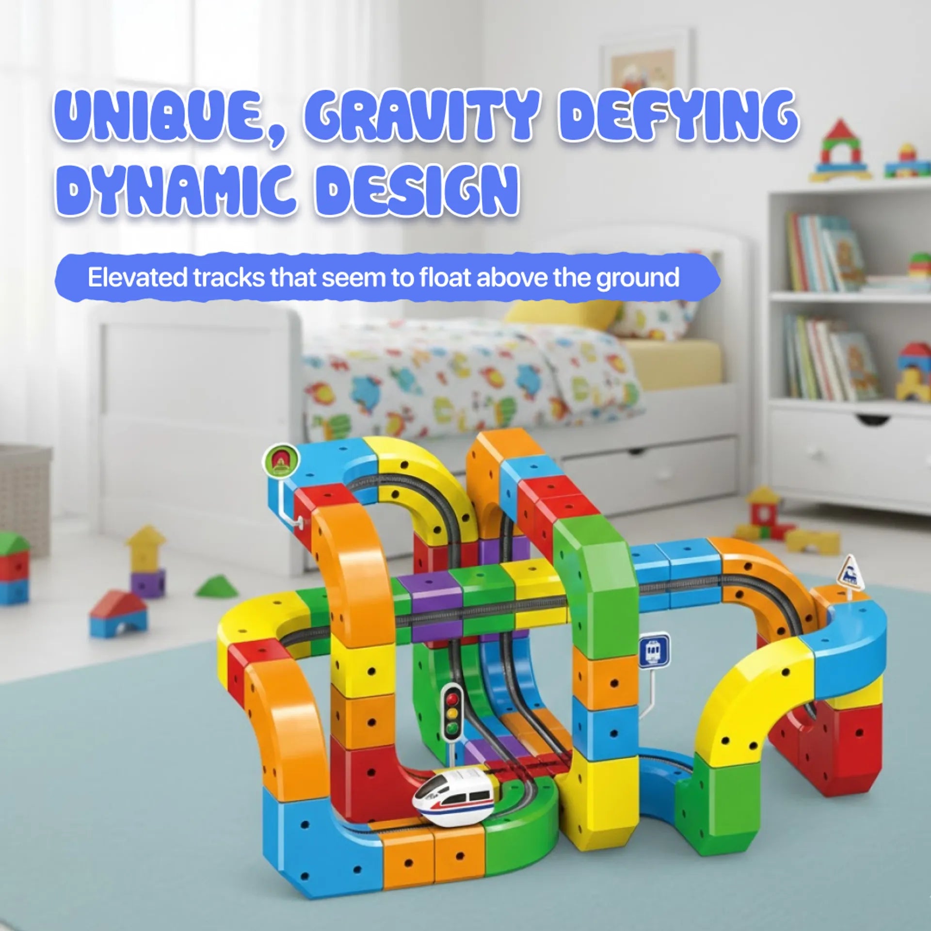 TrackFusion 3D Train Routes With Mix-And-Match STEM Cubes