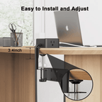 Quotationy Clamp-On Power Strip ⚡ – 10 Ports, 20W Fast Charge, Zero Desk Clutter