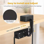 Quotationy Clamp-On Power Strip ⚡ – 10 Ports, 20W Fast Charge, Zero Desk Clutter
