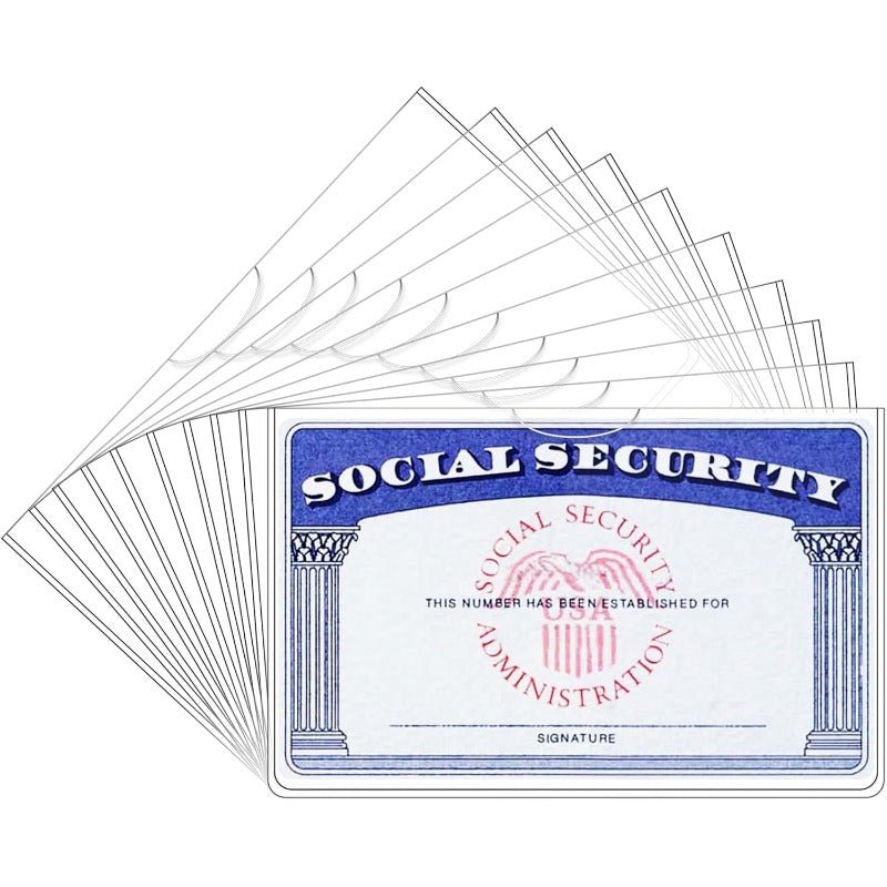 ShopPaya Clear PVC Card Sleeves