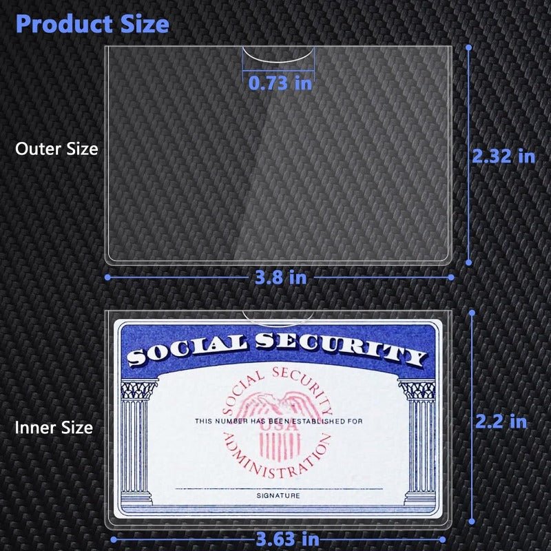 ShopPaya Clear PVC Card Sleeves
