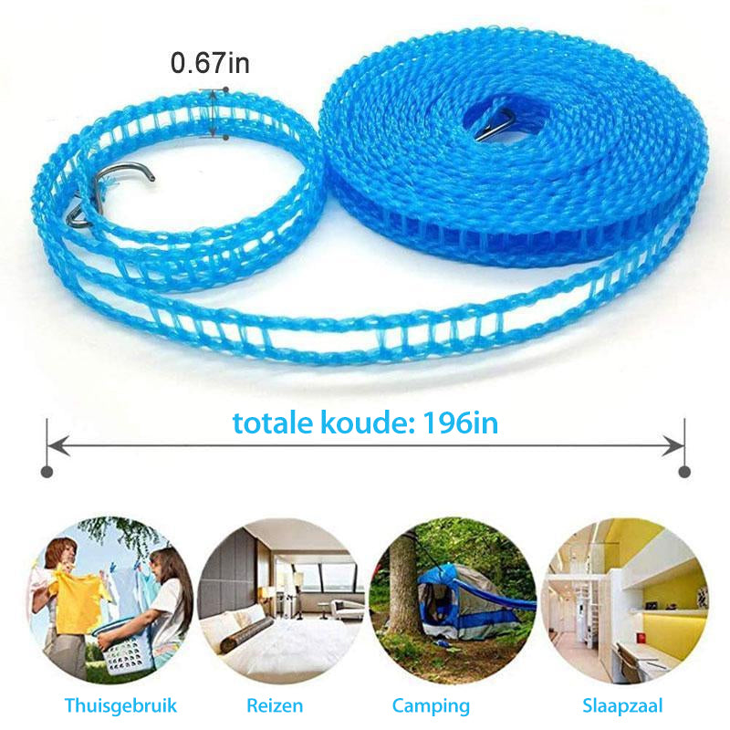 Reemoreemoo Windproof Non-Slip Clothesline
