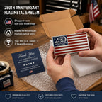 Thetendernorth 250th Anniversary Metal Flag Emblem