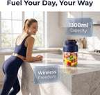 Traittion Portable Wireless Juicer Cup , Large Capacity Electric Fruit Juicer