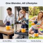 Traittion Portable Wireless Juicer Cup , Large Capacity Electric Fruit Juicer